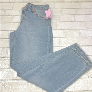 Women's High-Rise Straight Leg Cropped Jeans 0